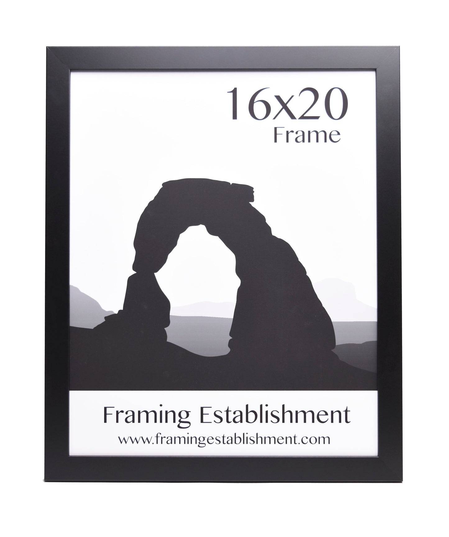 1 1/4" Wide Black Wall Frame