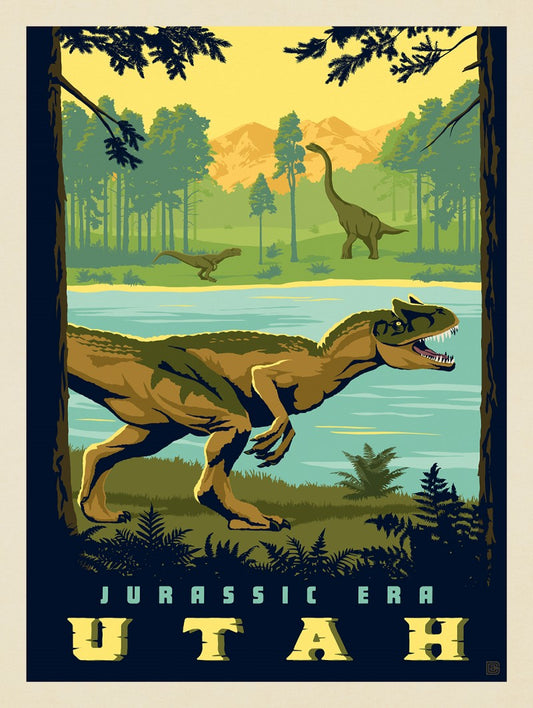 Utah-Jurassic ERA Art Print