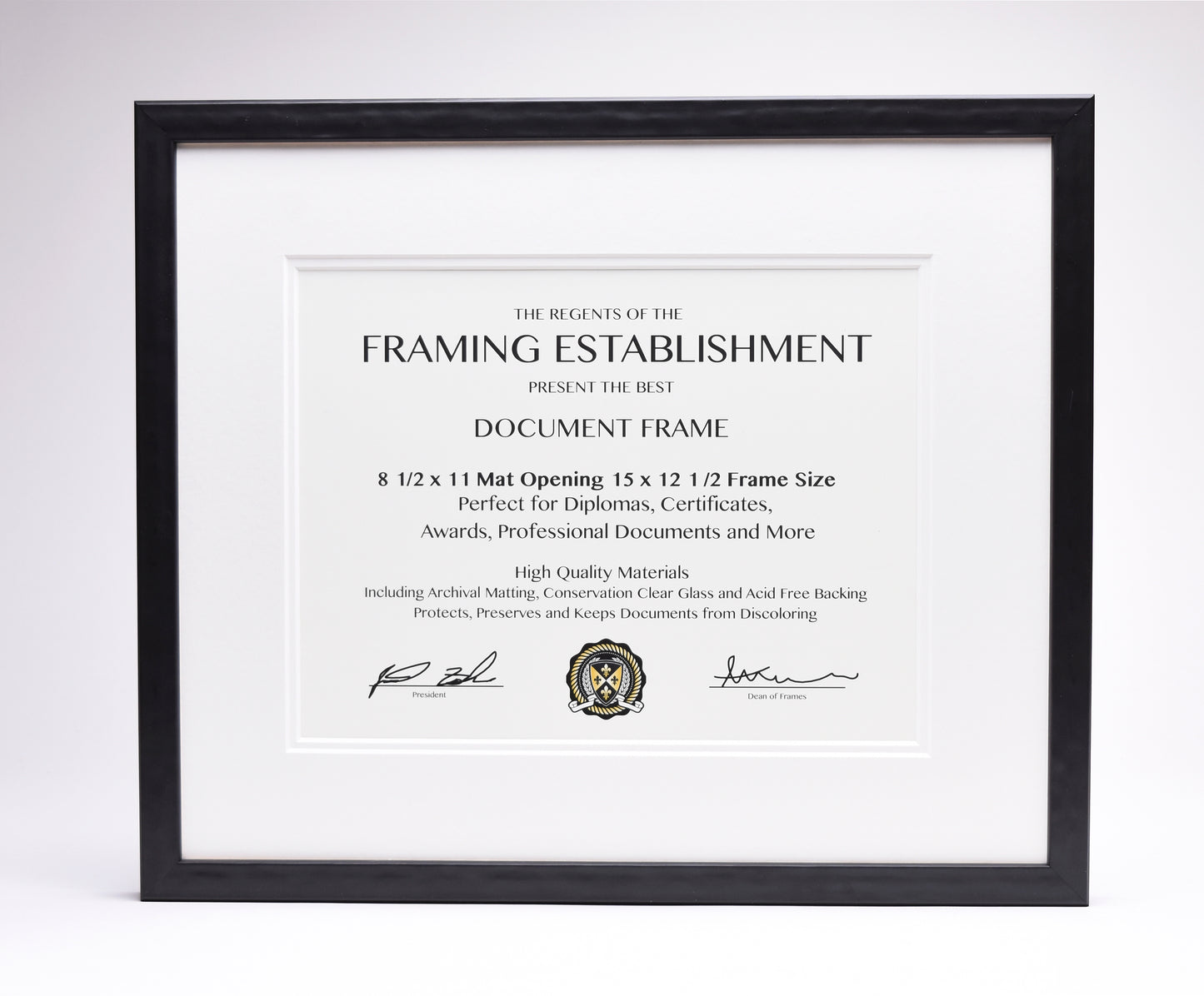 Best Black Document Frame