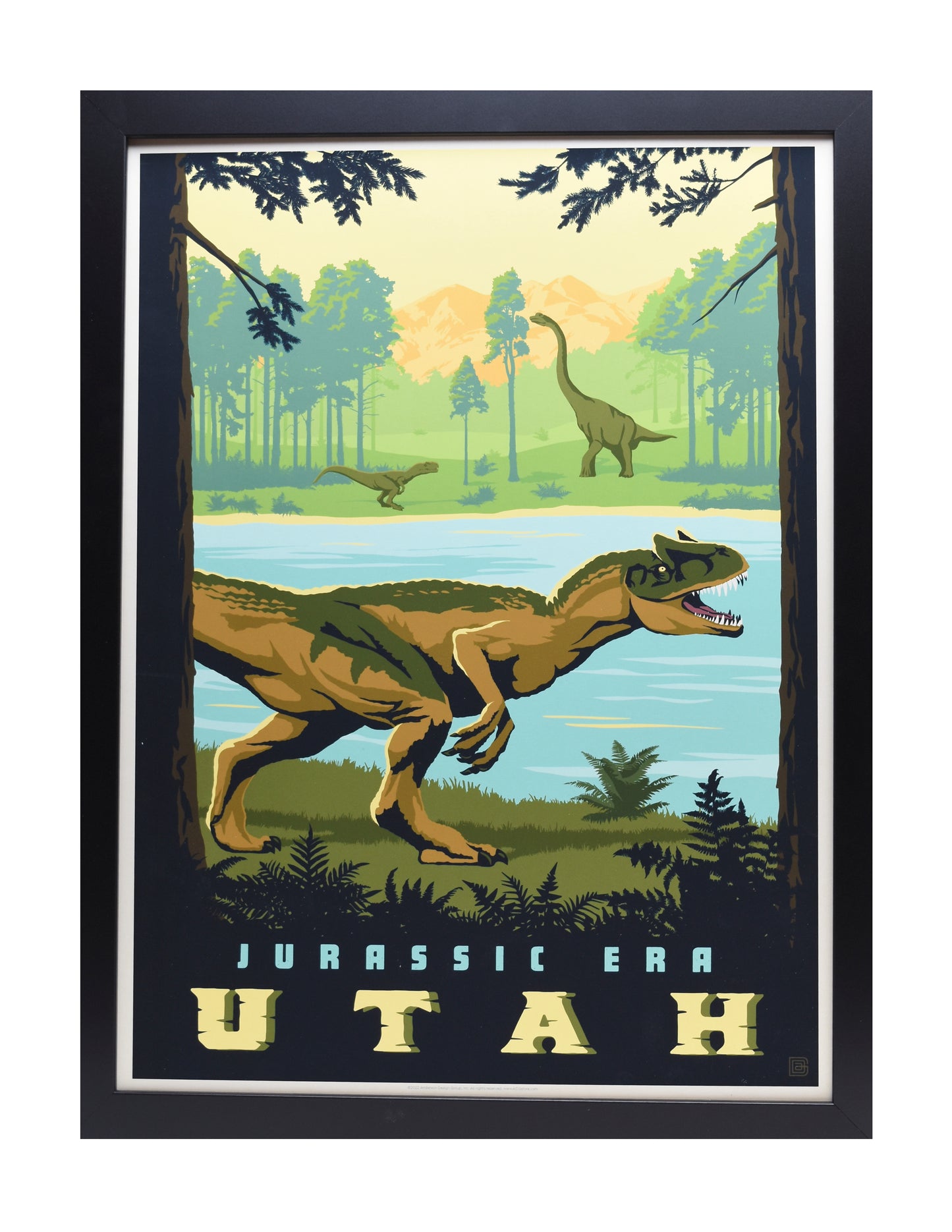 Utah-Jurassic ERA Art Print