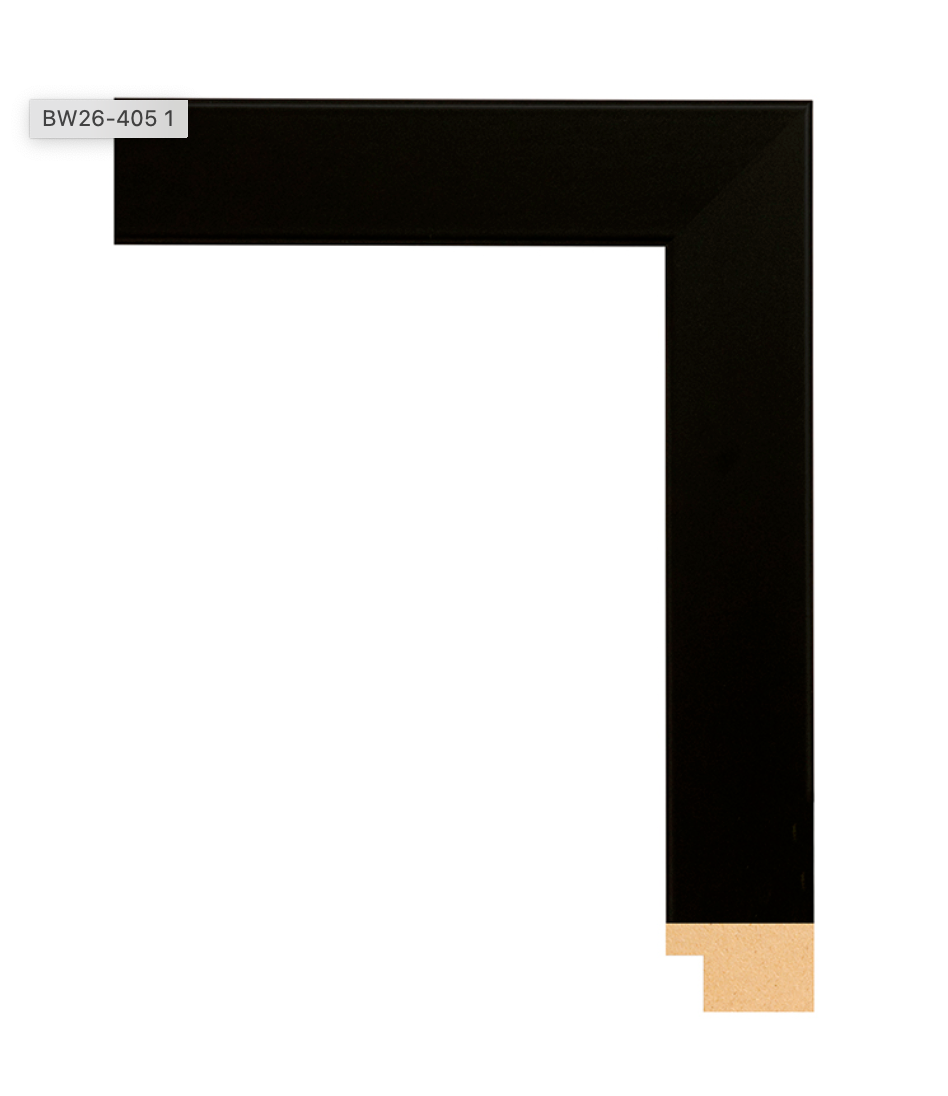 1 1/4" Wide Black Wall Frame